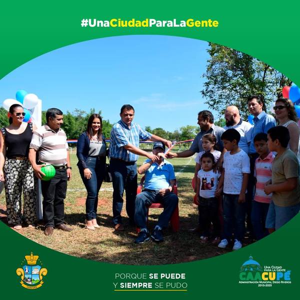Se inaugura el alambrado del CLub Sportivo Barrio Loma | Info Caacupe