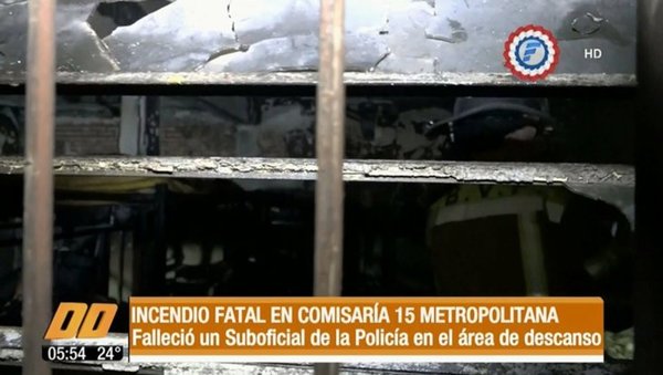 Un policía murió en incendio de la Comisaría 15 | Info Caacupe