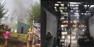 INCENDIO DE VIVIENDA EN MARIA AUXILIADORA ES SOFOCADO POR LOS BOMBEROS