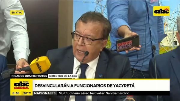 Desvincularán a funcionarios de Yacyretá - ABC Noticias - ABC Color