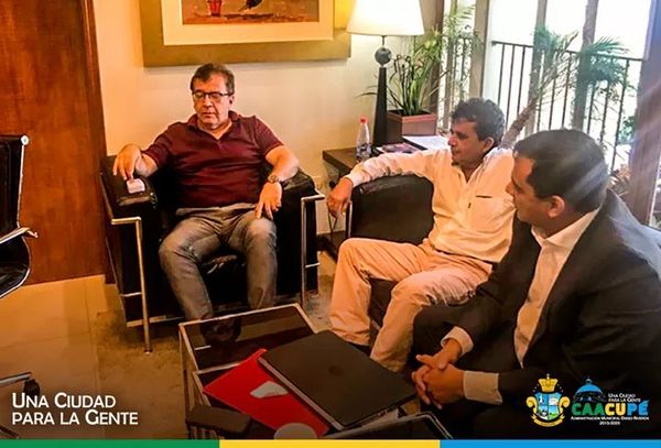 Autoridades se reunen con el Director de Yacyreta Nicanor Duarte Frutos | Info Caacupe