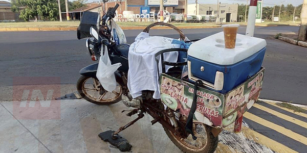 LE ROBARON SU MOTOCICLETA A UN HUMILDE TRABAJADOR.