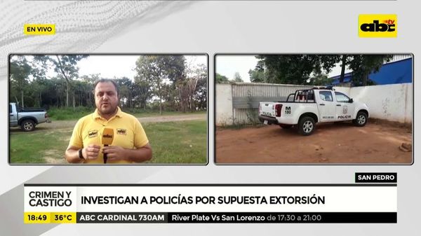 Investigan a policías por supuesta extorsión - Crimen y castigo - ABC Color