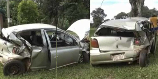 ACCIDENTE DEJA DOS LESIONADOS Y DAÑOS MATERIALES EN RUTA 6