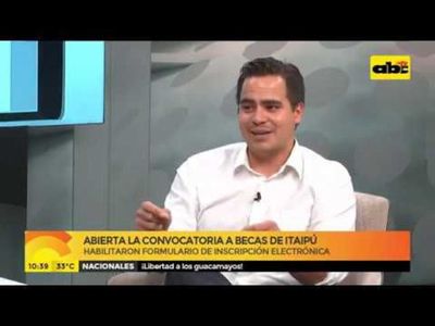 Abierta la convocatoria a becas de Itaipú - Media mañana - ABC Color