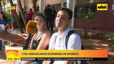 CTN: Arrancaron exámenes de ingreso - ABC Noticias - ABC Color