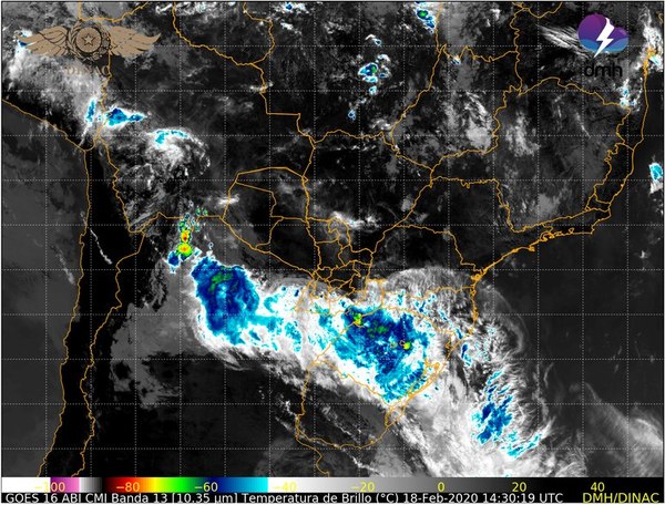 Aviso de tormentas eléctricas y fuertes ráfagas de viento para centro y sur del país - Nacionales - ABC Color