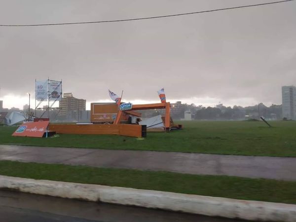 Temporal en Encarnación deja cuantiosos daños - ADN Paraguayo