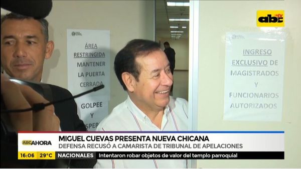 Miguel Cuevas presenta nueva chicana - ABC Noticias - ABC Color