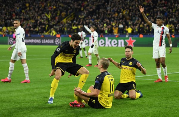 Dortmund saca ventaja ante el PSG en la Champions