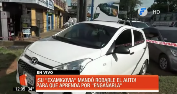 HOY / Le robaron el auto, ladrón lo abandonó y dejó "nota" acusando a la exnovia: "Fuerza papá, vos podés"