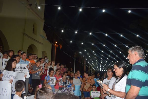 Pedido de justicia para Fernando también resonó en Carapeguá - Nacionales - ABC Color