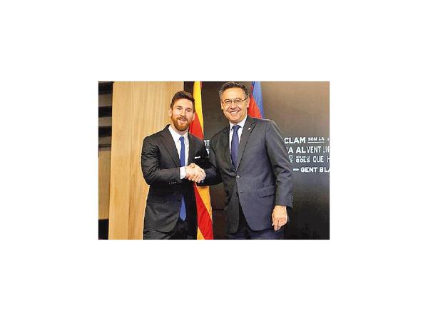 Messi se reunió con la plana del Barcelona