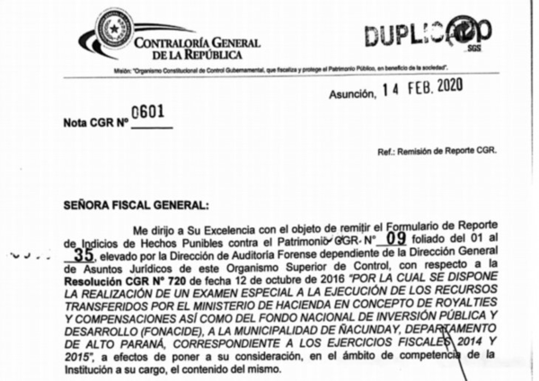 Contraloría denunció a cinco municipios por irregularidades