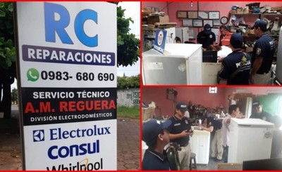 Allanan local de reparaciones en busca de pornografía infantil