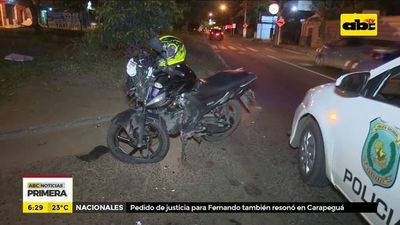 Motociclista protagoniza accidente - ABC Noticias - ABC Color