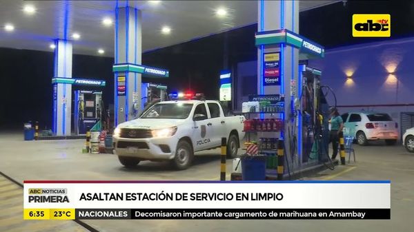 Asaltan estación de servicio en Limpio - ABC Noticias - ABC Color