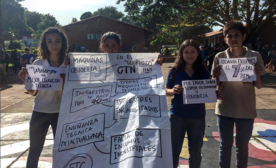 HOY / CTN, en el abandono: alumnos exigen mejores máquinas para estudiar