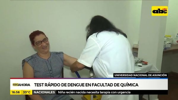 Test rápido de dengue en facultad de química - ABC Noticias - ABC Color