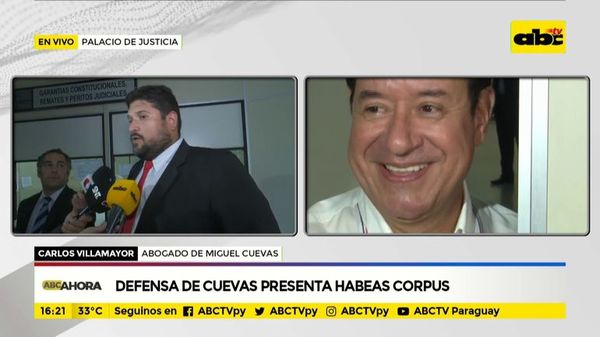 Defensa de Cuevas presenta habeas corpus - ABC Noticias - ABC Color