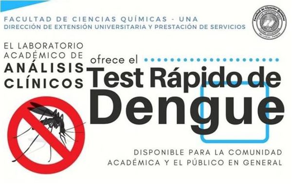 Química UNA ofrece económico test rápido de dengue