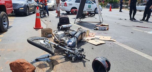 Motociclista muere y otro queda gravemente herido - Nacionales - ABC Color