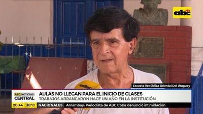 Aulas no llegan al inicio de clases - ABC Noticias - ABC Color
