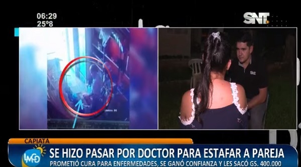 Hombre se hizo pasar por médico y estafó a una pareja, denuncian