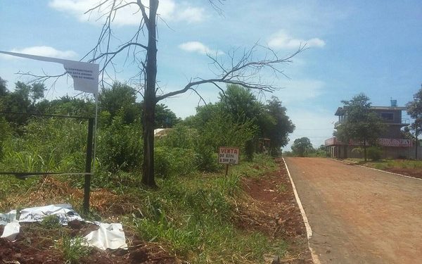 Destruyen cartel de obras en CDE