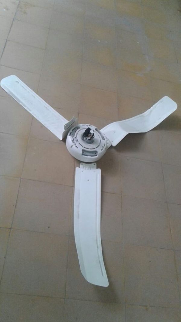 Cayó ventilador sobre pacientes en hospital de Santaní