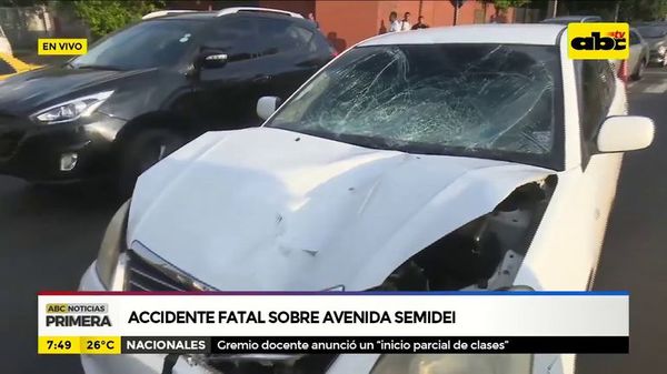 Accidente fatal sobre Avenida Semidei - ABC Noticias - ABC Color