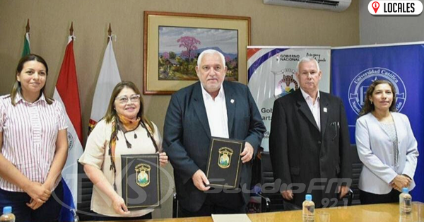 UCI firmó convenio con la Gobernación de Itapúa para beneficiar a los estudiantes
