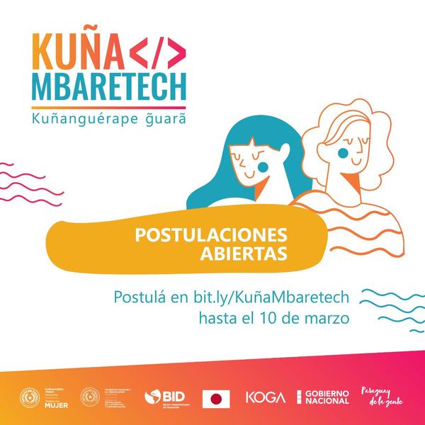 Invitan a participar de la convocatoria de Hackathon Kuña Mbaretech | .::Agencia IP::.