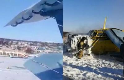 Pasajero graba el despegue fallido de un avión que cae a los pocos segundos de despegar - SNT