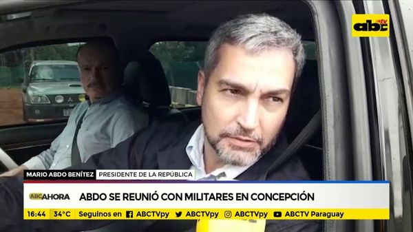 Abdo se reunió con militares en Concepción  - ABC Noticias - ABC Color