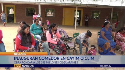 INAUGURAN COCINA COMEDOR PARA LA ESCUELA DE CAYIN O CLIM (COLONIA NEULAND) – CHACO
