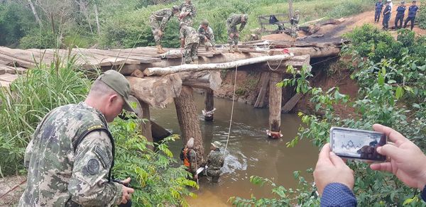 Destruyen puentes y caminos para frenar depredación de la Reserva Morombi