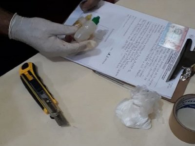 Mujer fue detenida al intentar ingresar cocaína en la cárcel de Pedro Juan Caballero