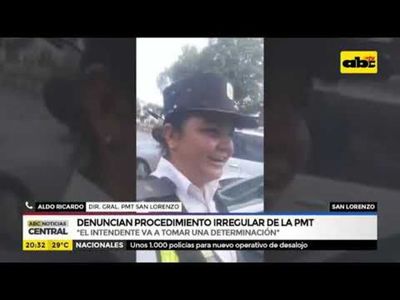 Denuncian procedimiento irregular de PMT de San Lorenzo - ABC Noticias - ABC Color