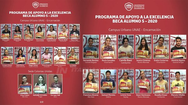 POR NOVENO AÑO CONSECUTIVO UNAE PREMIA AL ALUMNO 5