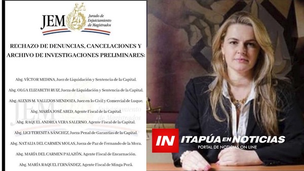 JEM RECHAZA Y CANCELA DENUNCIA CONTRA FISCAL PALAZÓN