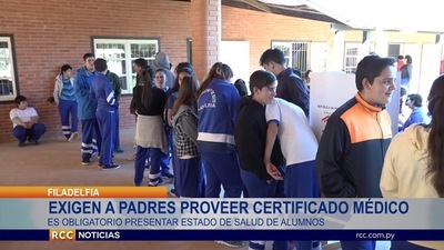 INSPECCIÓN MÉDICA A INICIO DE CLASES ES OBLIGATORIA SEGÚN EL MEC