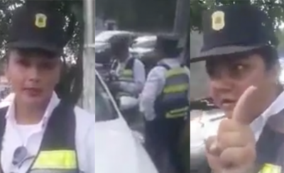 HOY / VIDEO | PMT hostiga a chofer de auto extranjero: "Mostrale el video a tu señora"