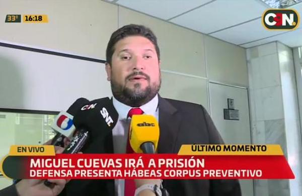 Diputado Cuevas presenta 'hábeas corpus' para evitar prisión - C9N