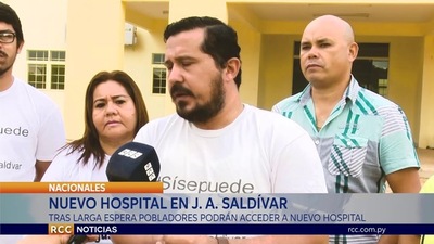 CIUDADANOS LOGRAN CONTINUAR CON CONSTRUCCIÓN DE NUEVO HOSPITAL EN J. AUGUSTO SALDIVAR