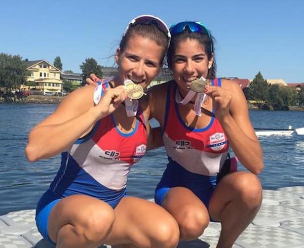 Alejandra y Nicole suman un nuevo oro para el remo paraguayo