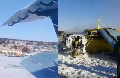 Pasajero graba el despegue fallido de un avión que cae a los pocos segundos de despegar - C9N