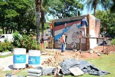 MOPC pide demolición de mural construido por la Comuna esteña - ABC en el Este - ABC Color