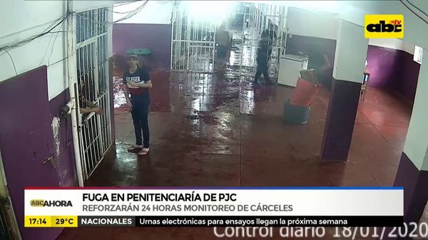 Tras fuga en PJC, reforzarán 24 horas monitoreo de cárceles - ABC Noticias - ABC Color