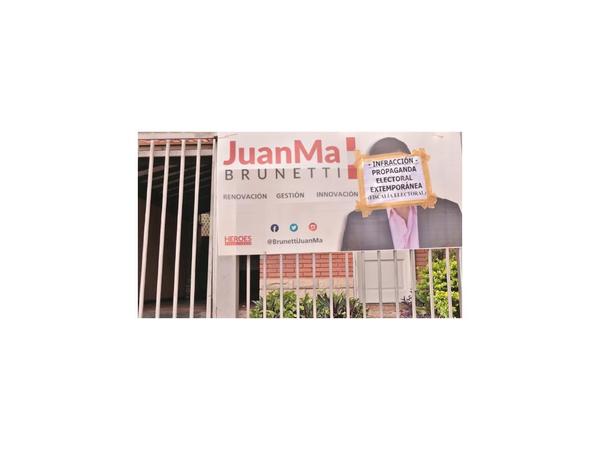 Fiscalía intervino y eliminó propaganda electoral ilegal